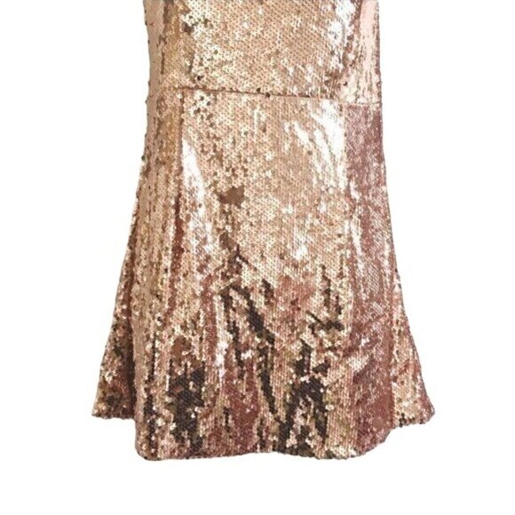 Boohoo square neck sequin good mini dress, Size P4, New with tag, - Picture 7 of 11